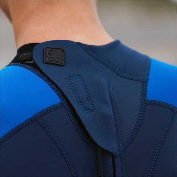 2026 Gul Junior G-Force Natur 3/2mm Back Zip Shorty Wetsuit GF3307-NABL - Navy / Blue